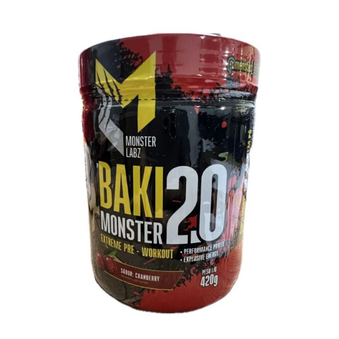 BAKI MONSTER 2.0 EXTREME PRE 420G - SABOR FRUTAS CITRICAS