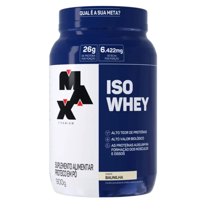 Whey Protein Isolado IsoWhey 900g - Max TitaniumBaunilha